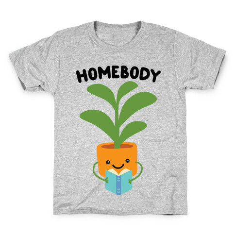 Homebody Reading Plant Kids T-Shirt