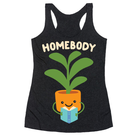 Homebody Reading Plant Racerback Tank Top