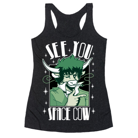 See You Space Cow Racerback Tank Top