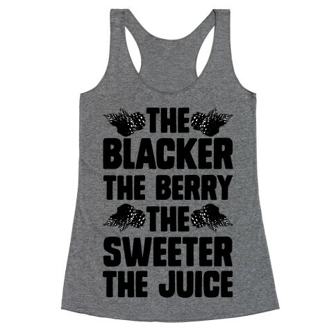 The Blacker the Berry the Sweeter the Juice Racerback Tank Top
