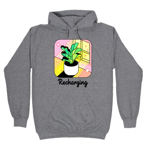 Recharging Plant Hooded Sweatshirt