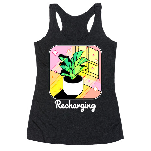 Recharging Plant Racerback Tank Top