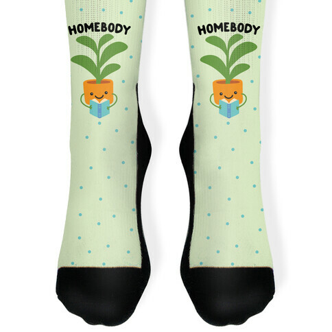 Homebody Reading Plant Sock