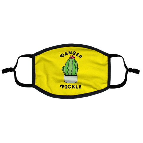 Danger Pickle  Flat Face Mask