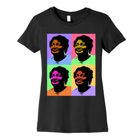 Pop Art Stacy Abrams Womens T-Shirt