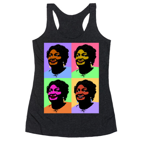 Pop Art Stacy Abrams Racerback Tank Top