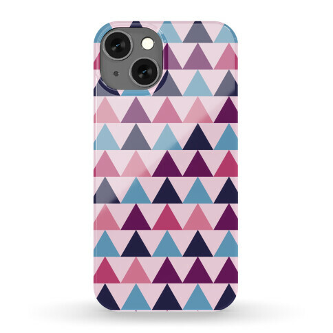 Triangle Pattern Case (Pink) Phone Case