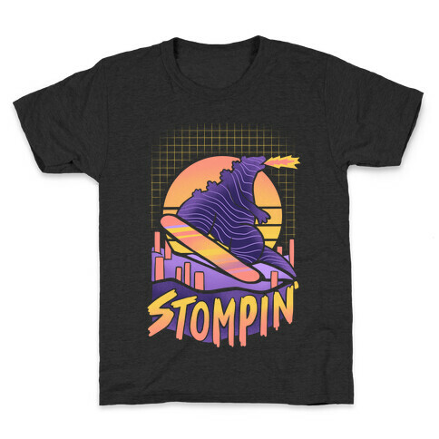 Stompin' Snowboarding Godzilla Kids T-Shirt