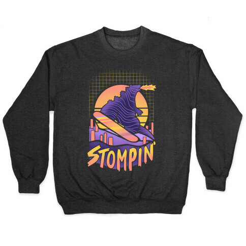 Stompin' Snowboarding Godzilla Pullover