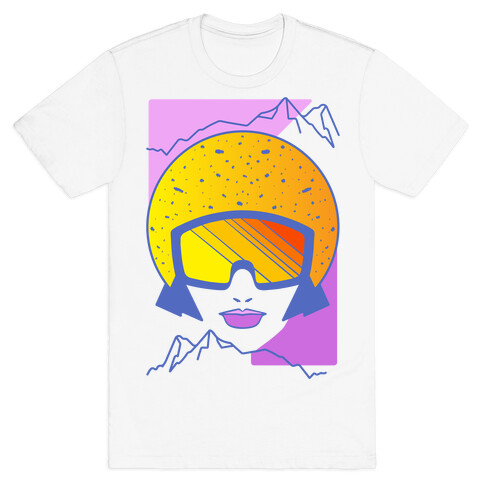 Retro Snowboarding Helmet T-Shirt