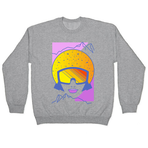 Retro Snowboarding Helmet Pullover