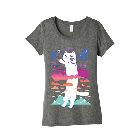 Long Cat Womens T-Shirt