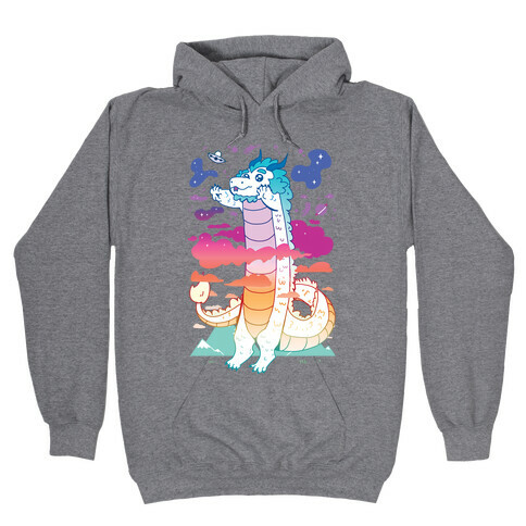 Long Dragon Hooded Sweatshirt