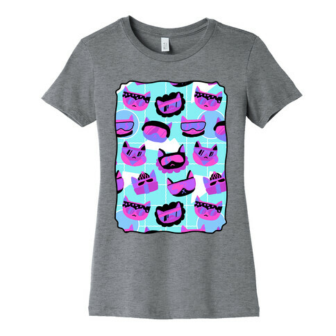 Gnarly Snowboard Cats  Womens T-Shirt