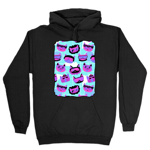 Gnarly Snowboard Cats  Hooded Sweatshirt