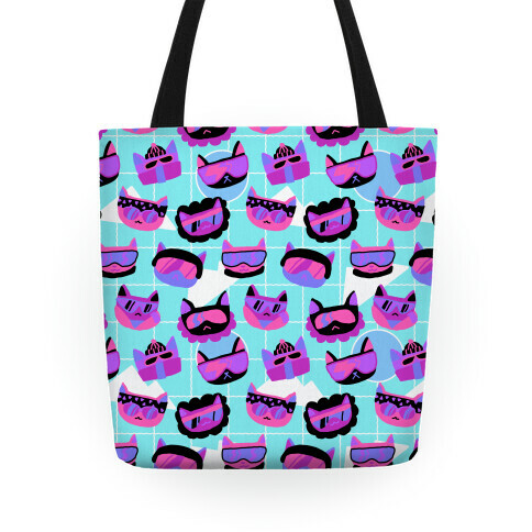 Gnarly Snowboard Cats  Tote