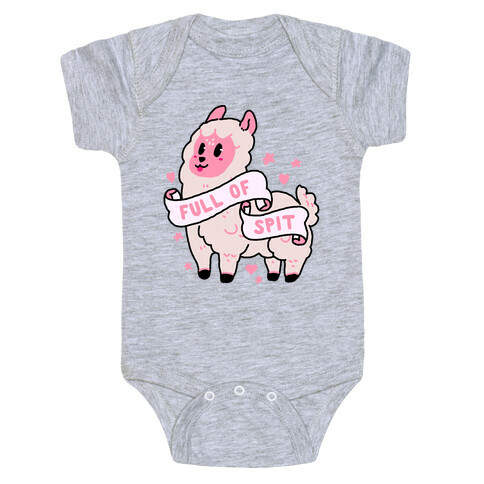 Full of Spit Llama Baby One-Piece