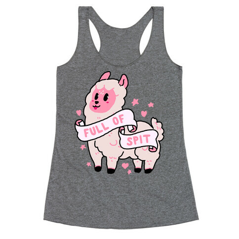 Full of Spit Llama Racerback Tank Top