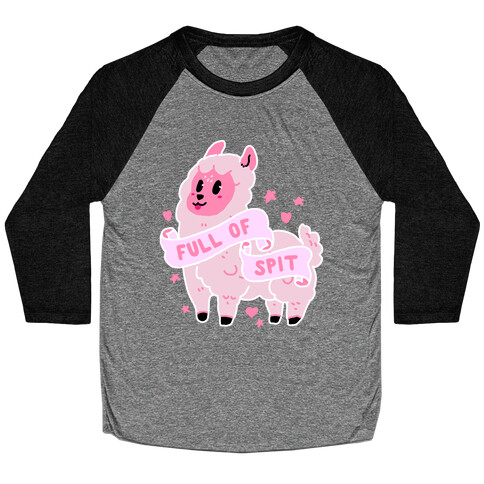 Full of Spit Llama Baseball Tee