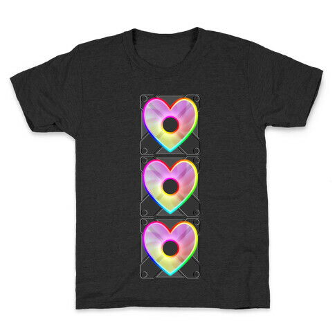 I Love RGB Fan Stack Kids T-Shirt