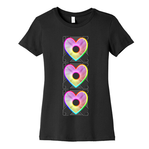 I Love RGB Fan Stack Womens T-Shirt