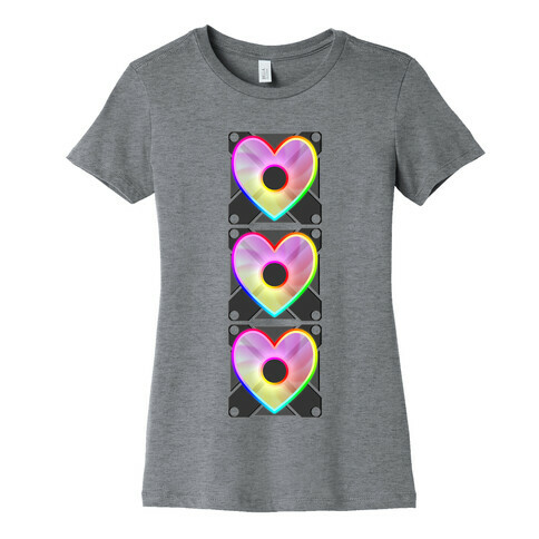 I Love RGB Fan Stack Womens T-Shirt