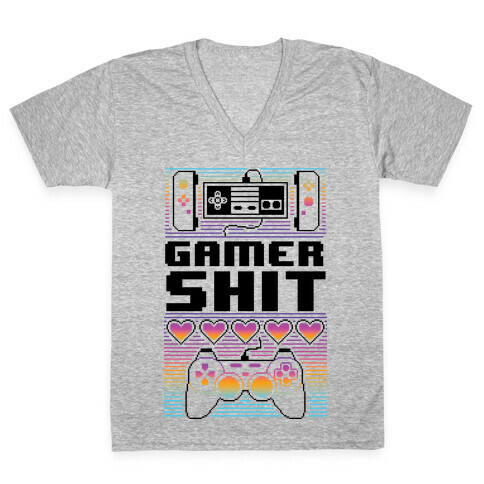 Gamer Shit V-Neck Tee Shirt