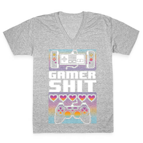 Gamer Shit V-Neck Tee Shirt