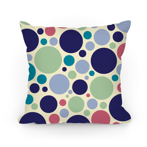 Circle Pattern Pillow (Yellow) Pillow