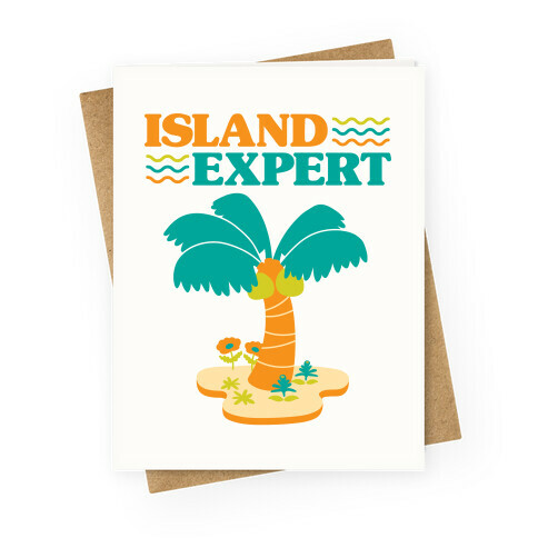 Island Expert (Animal Crossing) Greeting Card