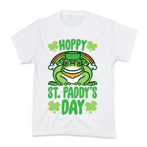 Hoppy St. Paddy's Day Frog Kids T-Shirt