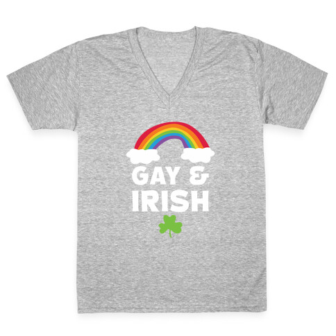 Gay & Irish V-Neck Tee Shirt