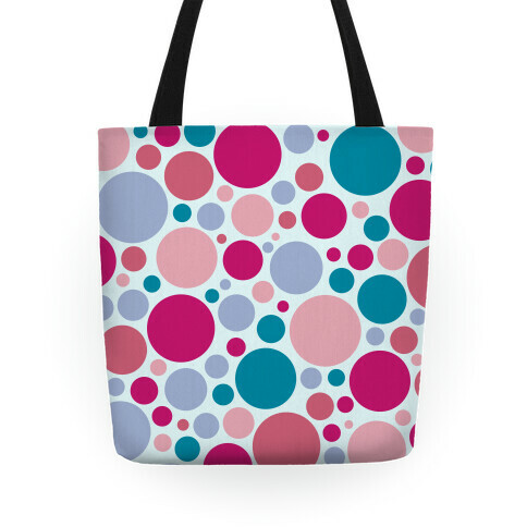 Circle Pattern Tote (Blue) Tote