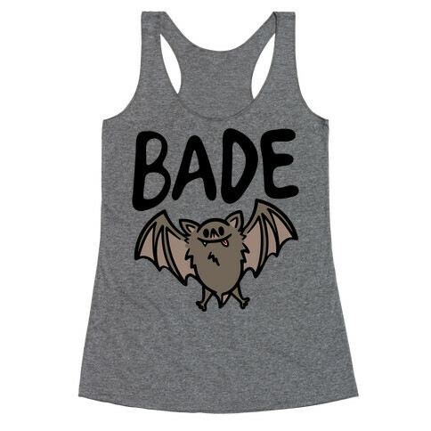 Bade Derpy Bat Parody Racerback Tank Top