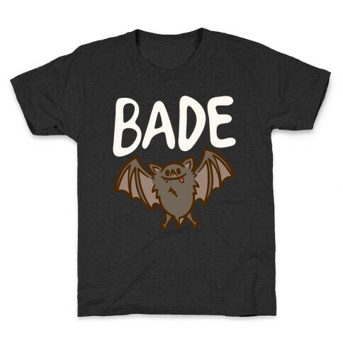 Bade Derpy Bat Parody White Print Kids T-Shirt