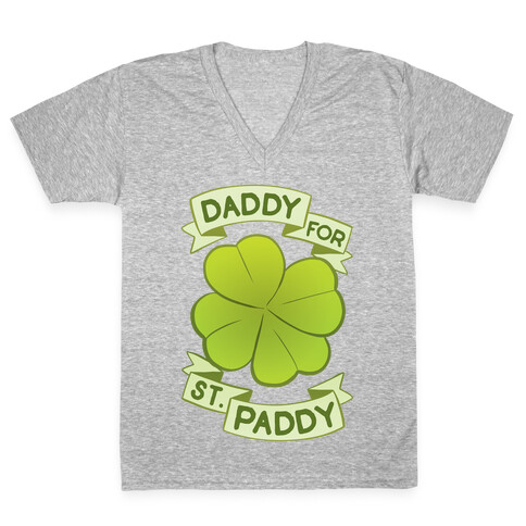 Daddy For St. Paddy V-Neck Tee Shirt