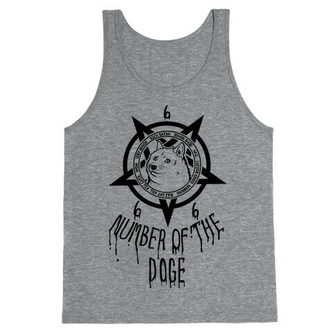 Number of The Doge Tank Top