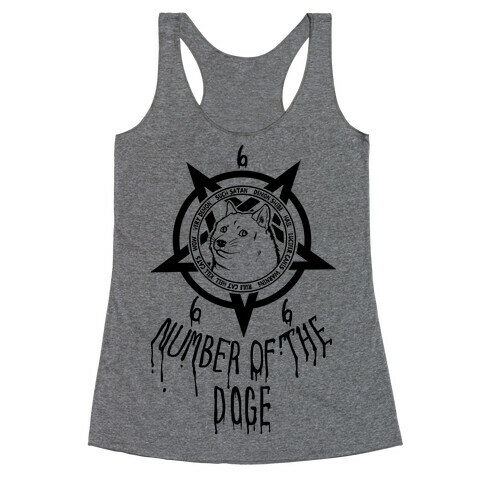 Number of The Doge Racerback Tank Top