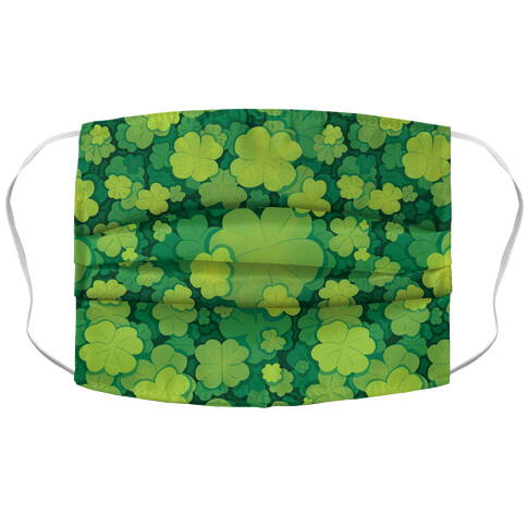 Clover Patch Pattern Accordion Face Mask