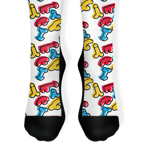 Pop Art Penis Pattern Sock