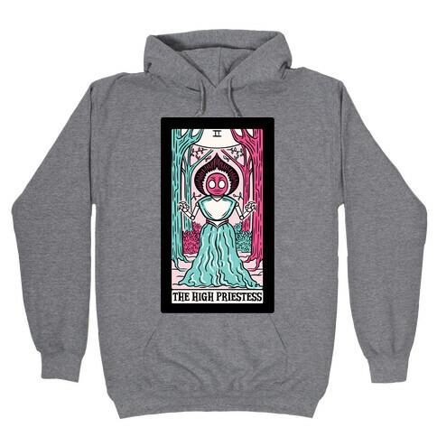 The High Priestess Flatwoods Monster Tarot Card Parody Hooded Sweatshirt