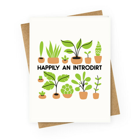 Happily An Introdirt Greeting Card