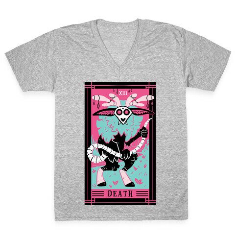 Creepy Cute Tarots: Death V-Neck Tee Shirt
