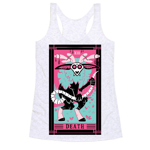 Creepy Cute Tarots: Death Racerback Tank Top