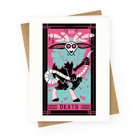 Creepy Cute Tarots: Death Greeting Card