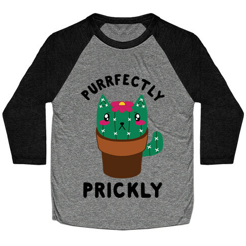 Purrfectly Prickly Baseball Tee