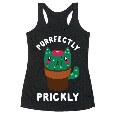 Purrfectly Prickly Racerback Tank Top