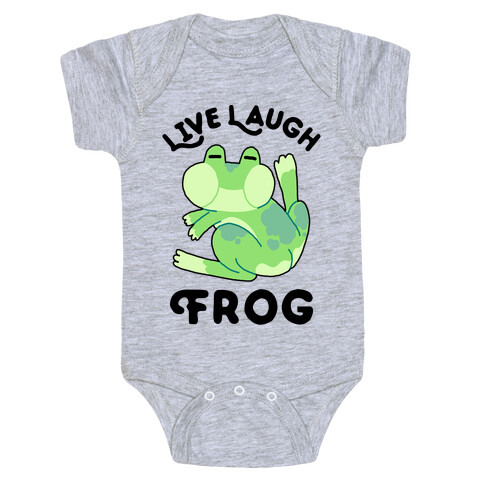 Live, Laugh, Frog Baby One-Piece