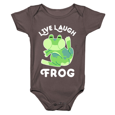 Live, Laugh, Frog Baby One-Piece