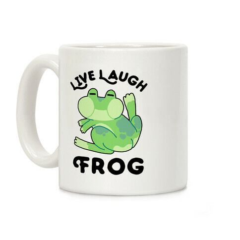 Live, Laugh, Frog Coffee Mug